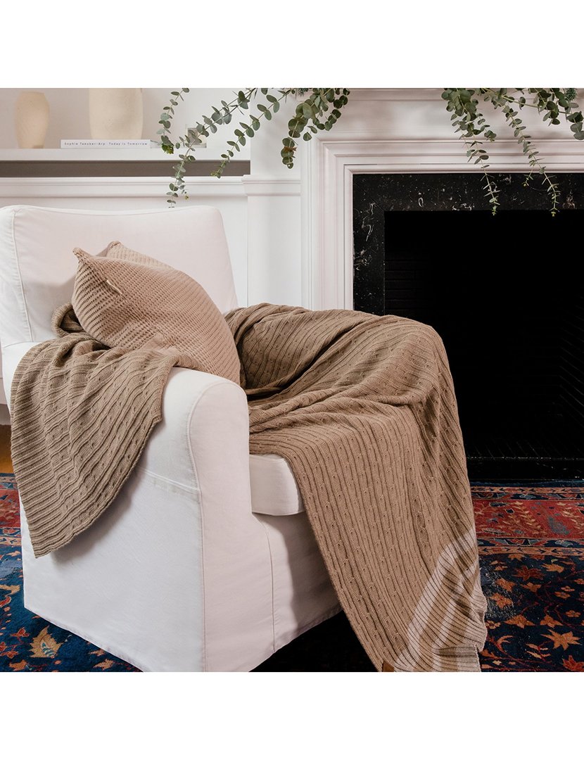 Almofada Waffle 45x45cm Bege