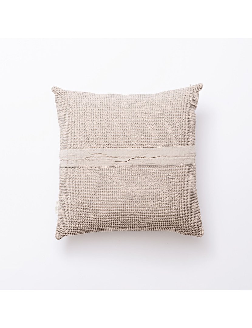 Almofada Waffle 45x45cm Bege