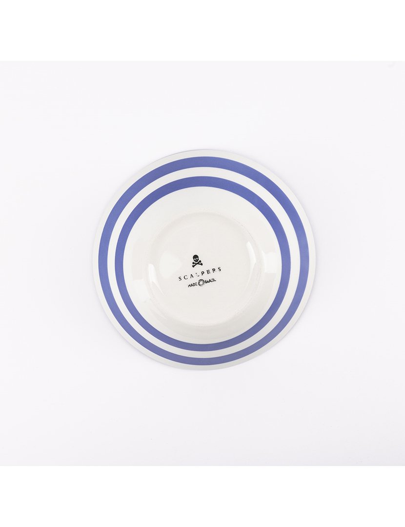 Conjunto 4 taças Listradas Azul 50cl