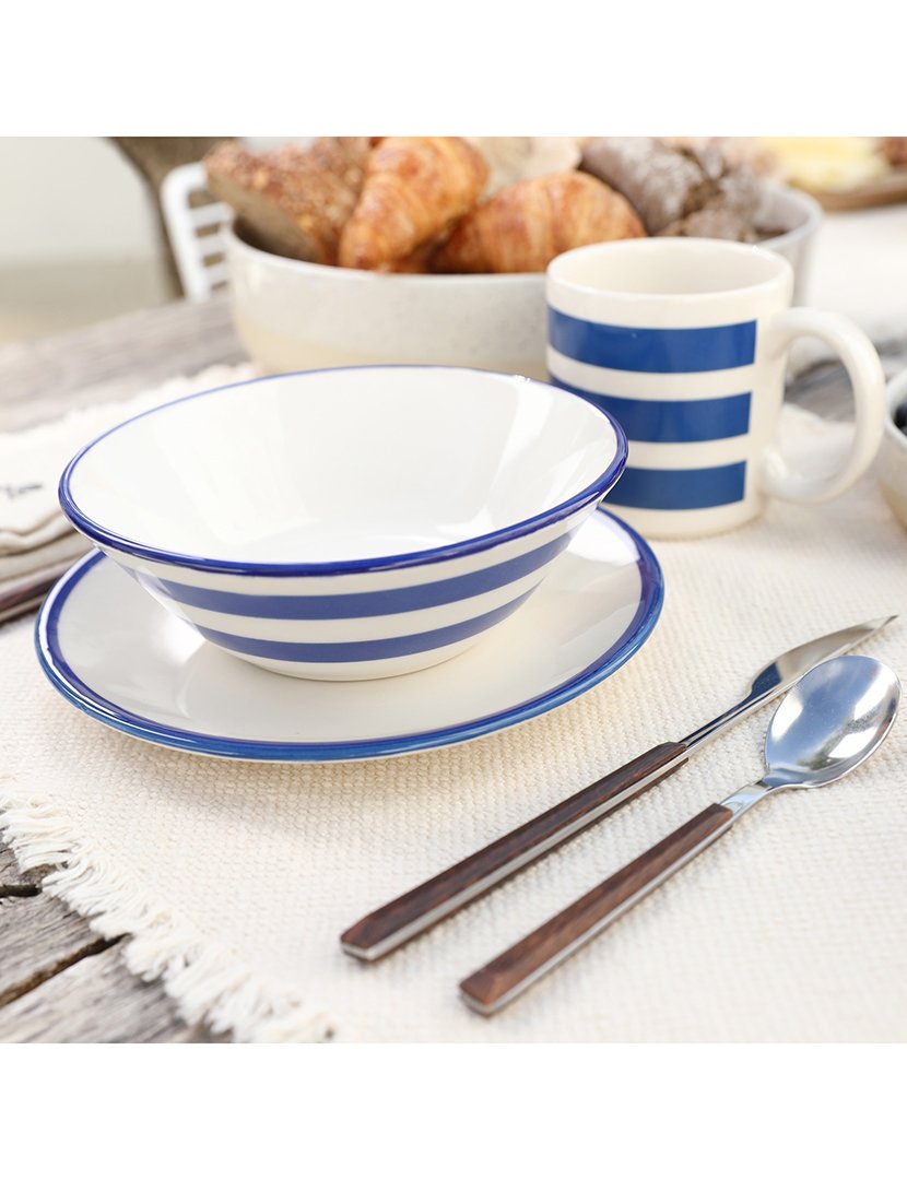 Conjunto 4 taças Listradas Azul 50cl