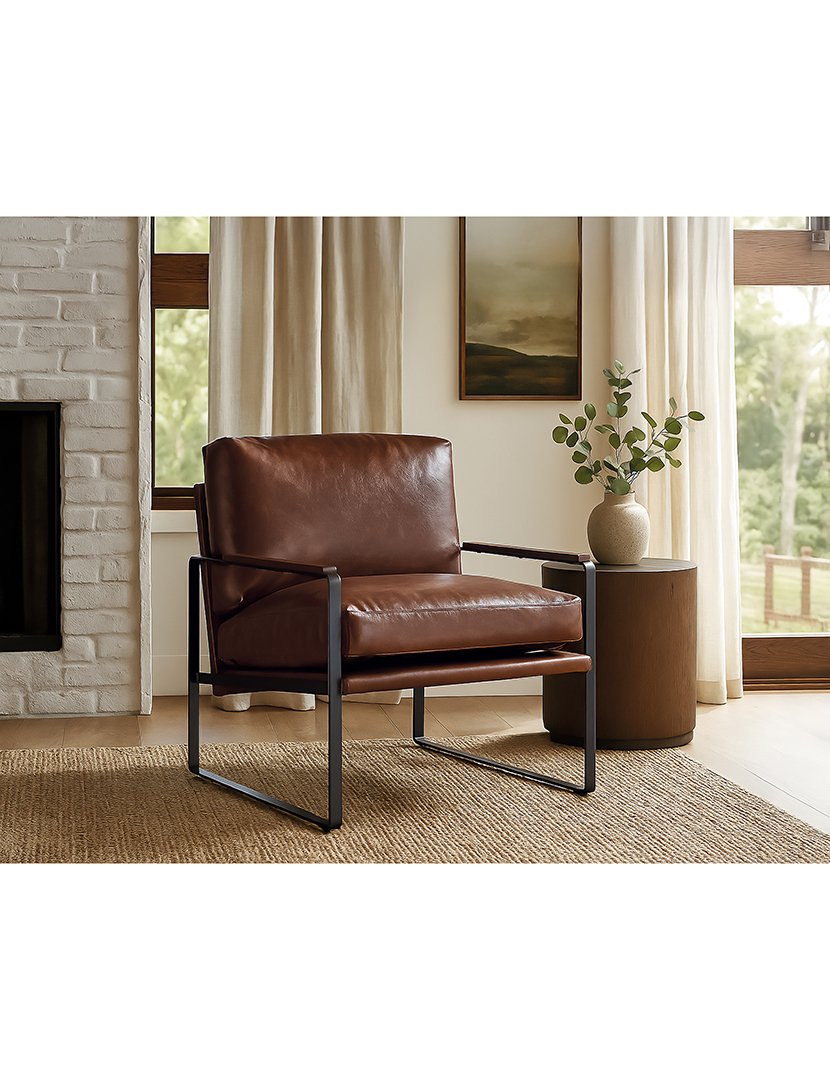 Poltrona 2252 Preto e Castanho