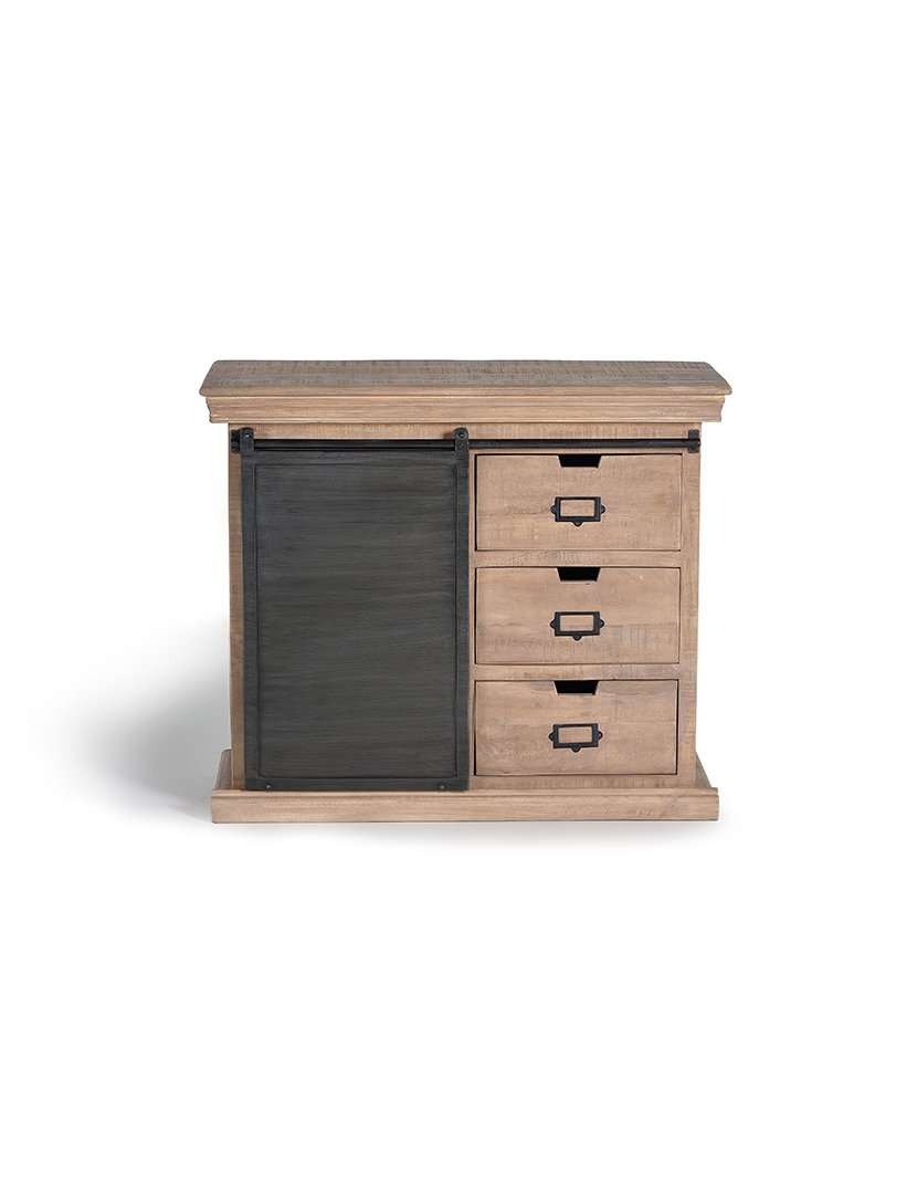 Cómoda 6087 Castanho e Cinzento