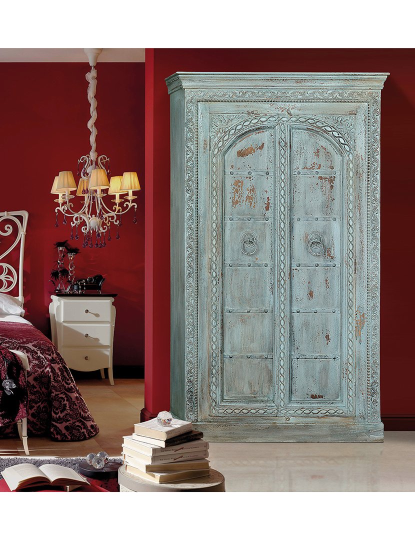 Armário 6874 Azul e Verde