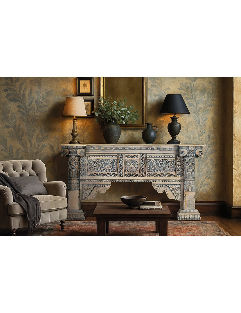 Consola 2125 Branco e Azul