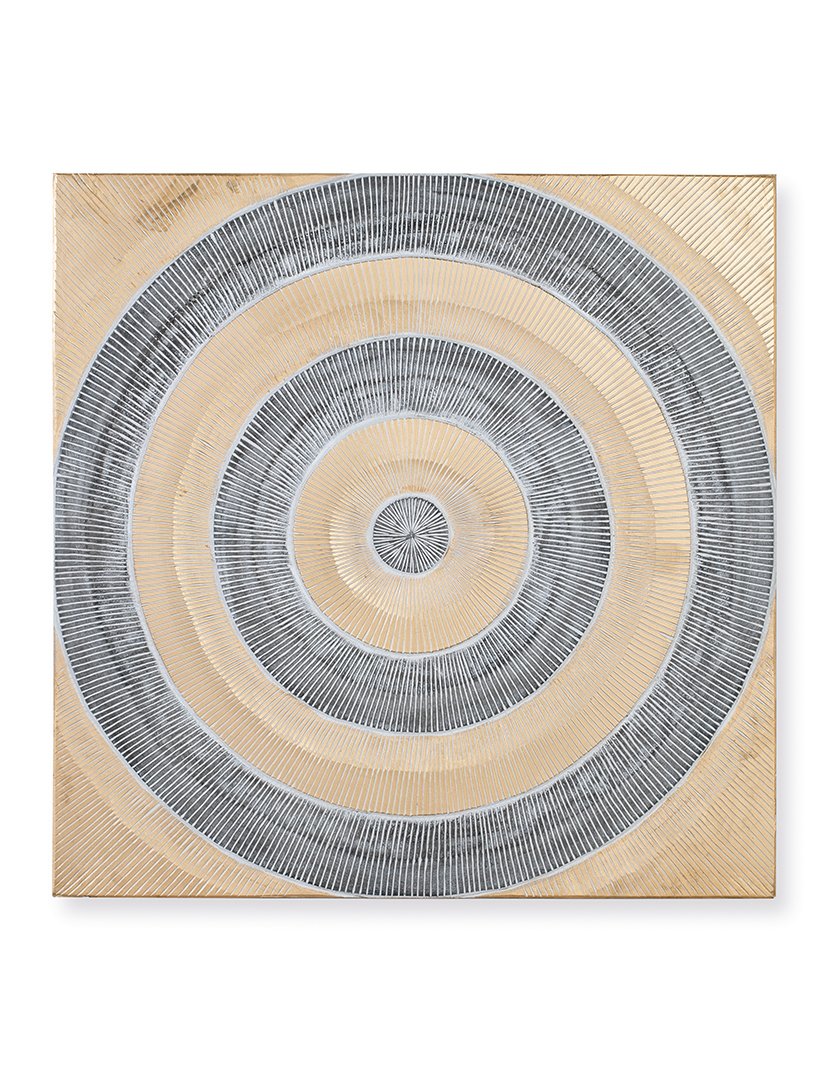 Quadro Marco 17291 Dourado e Castanho Escuro