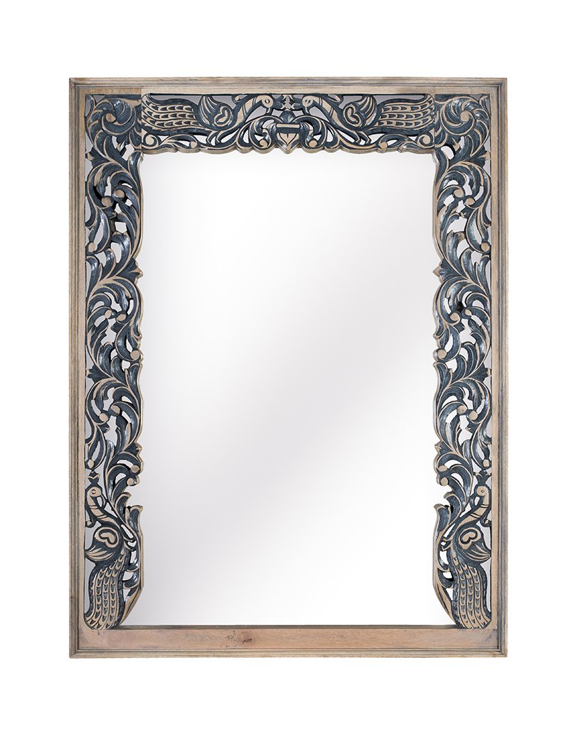 Espelho 2289 Castanho e Azul
