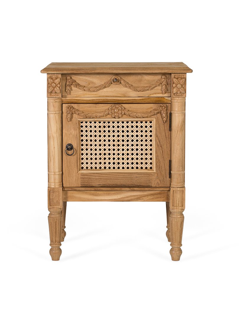 Mesa de Cabeceira 2316 Castanho (Acabamento Rústico)