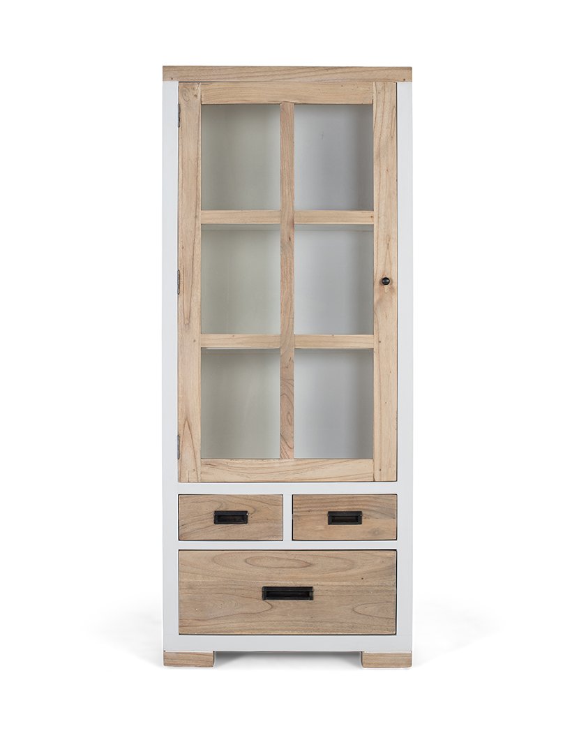 Vitrina 2351 Castanho e Branco