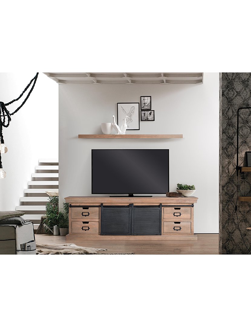 Móvel de TV - Audio 6091 Castanho e Cinzento