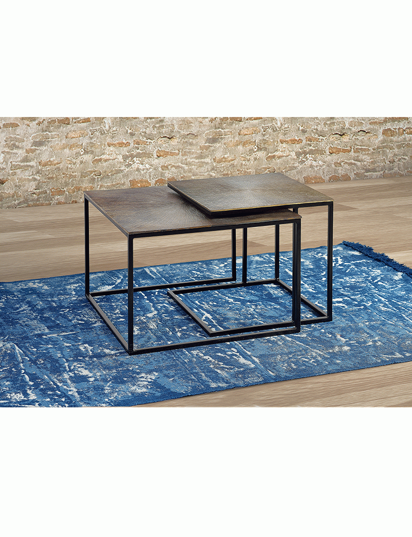 Mesa de Centro 6149 Bronze e Ferro