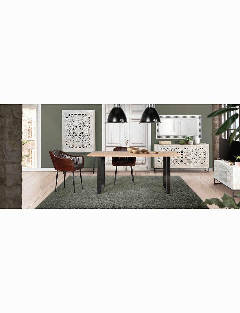 Móvel de TV - Audio 6899  Branco e Cinzento