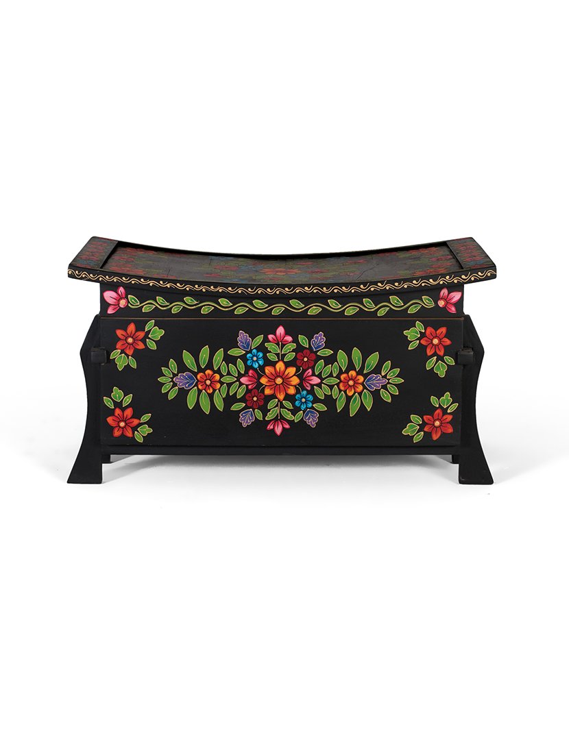 Baú 1892 Preto e Multicolorido