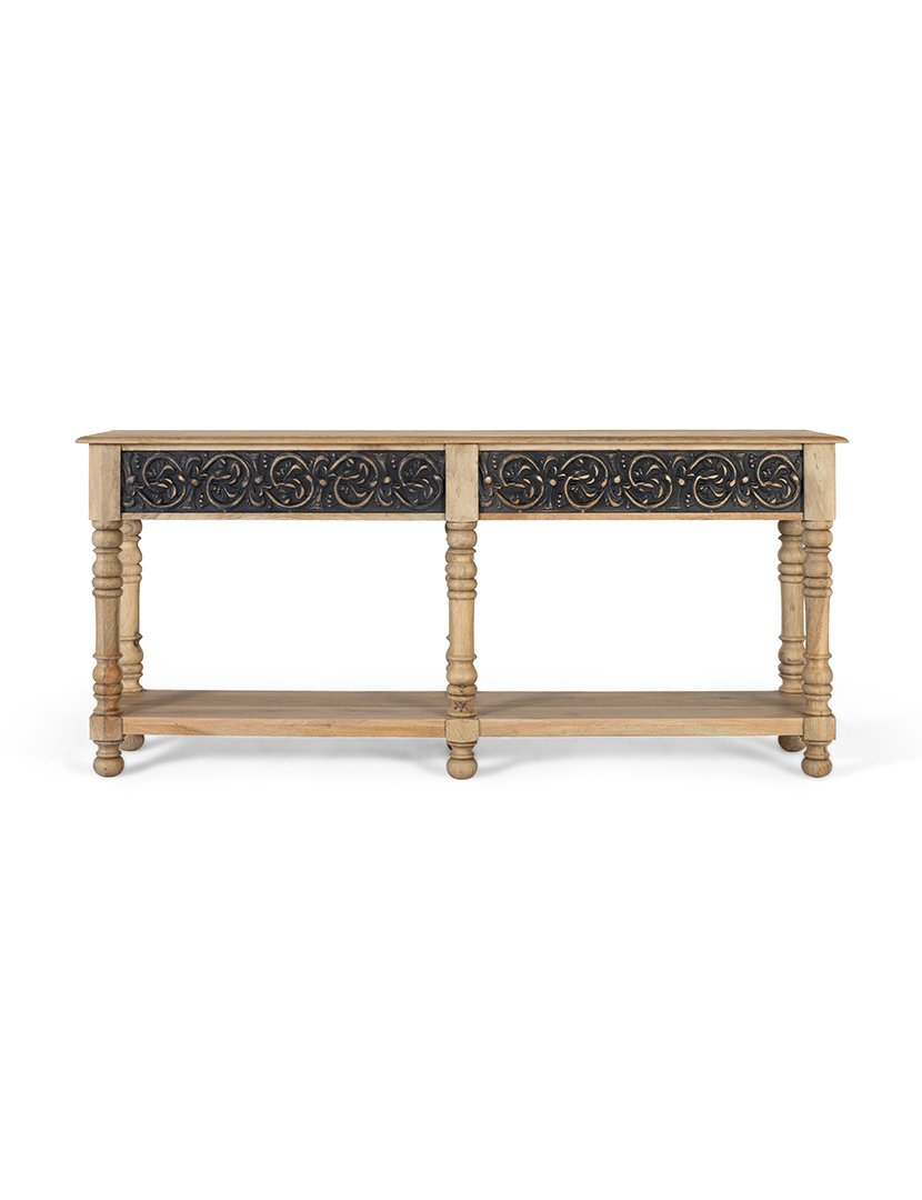 Consola 1963 Cinzento e Castanho