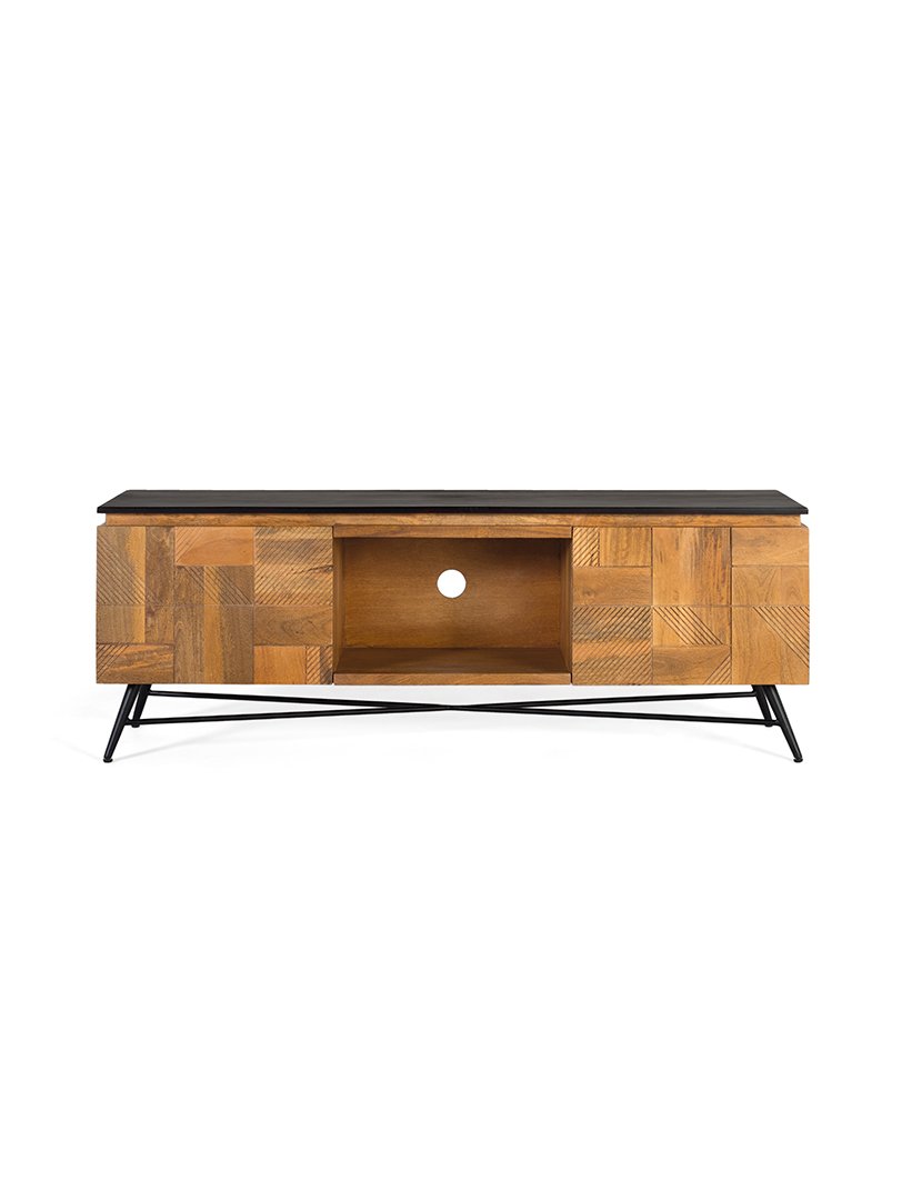 Móvel de TV - Audio 1967 Castanho e Preto