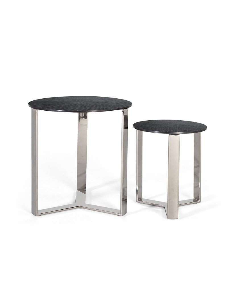 Mesa 2172 Prateado e Preto