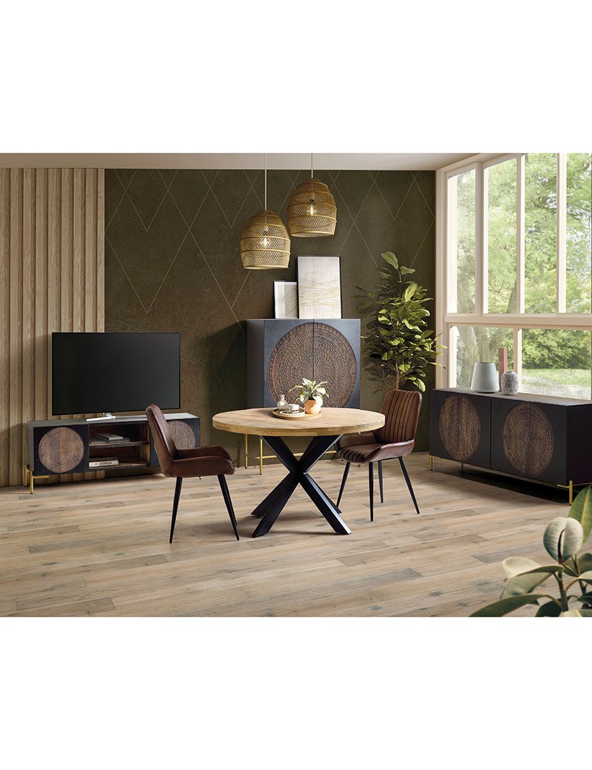 Vitrina 1382 Madeira Nogal Escuro