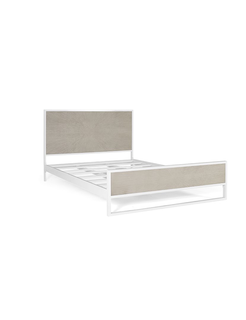 Cama 1418 Branco e Bege