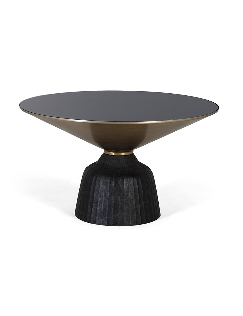 Mesa 1635 Preto e Dourado