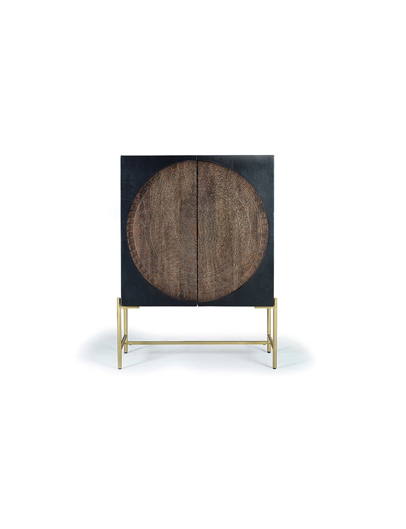 Vitrina 1382 Madeira Nogal Escuro