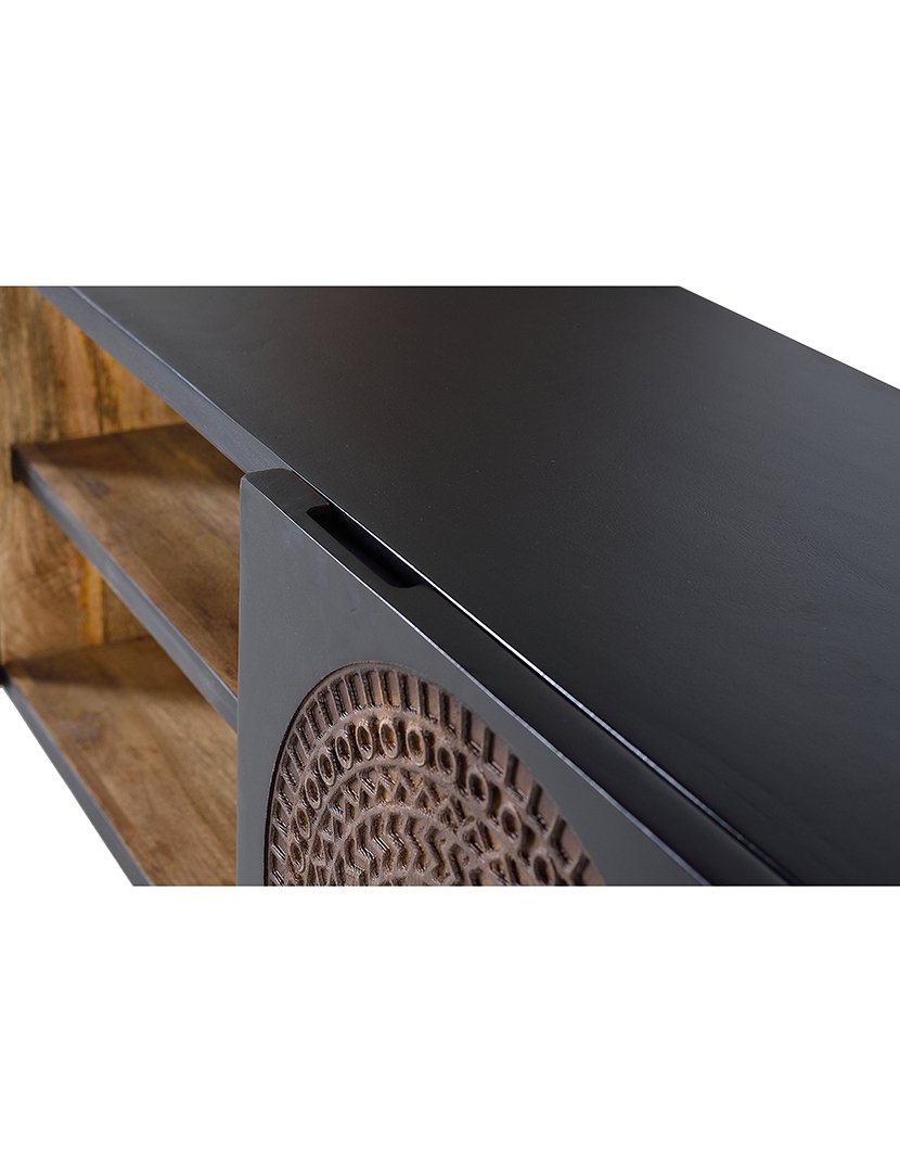 Móvel de TV - Audio 1383 Madeira Nogal Escuro