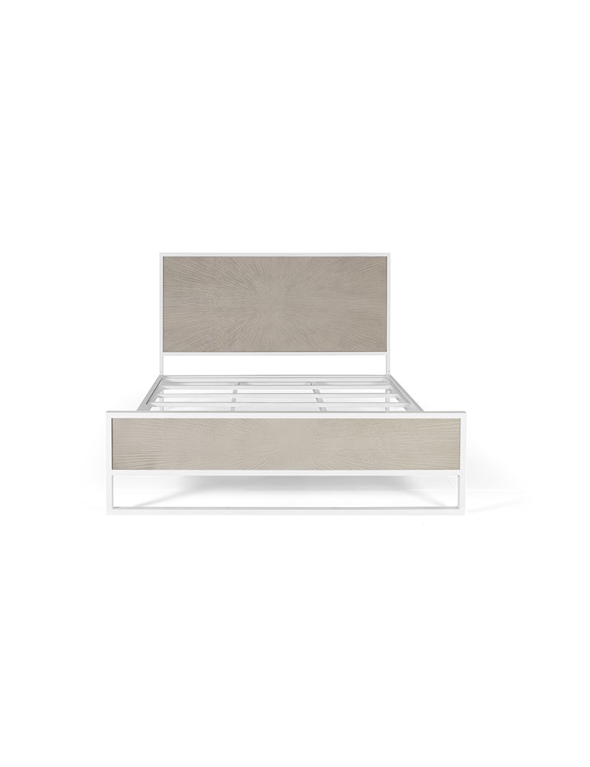 Cama 1418 Branco e Bege