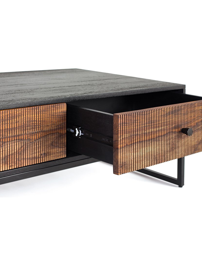 Mesa de Centro 1474 Preto e Castanho