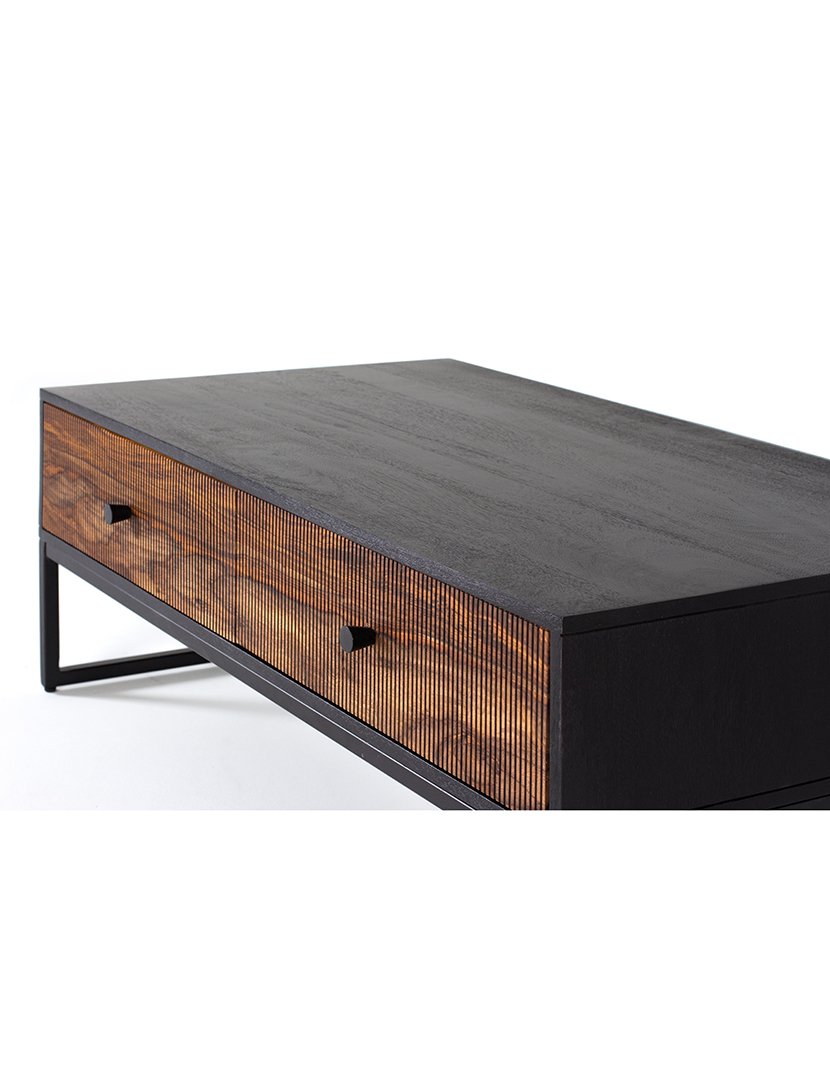 Mesa de Centro 1474 Preto e Castanho