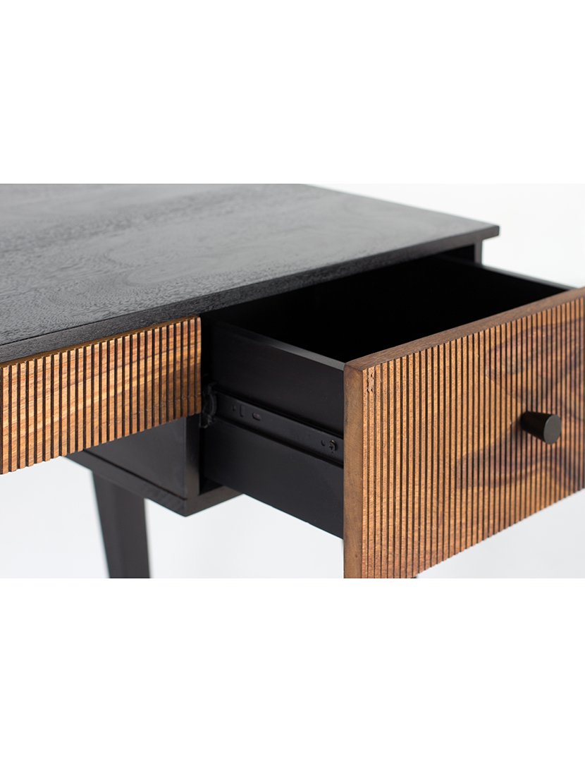 Mesa de Escritório 1476 Preto e Castanho