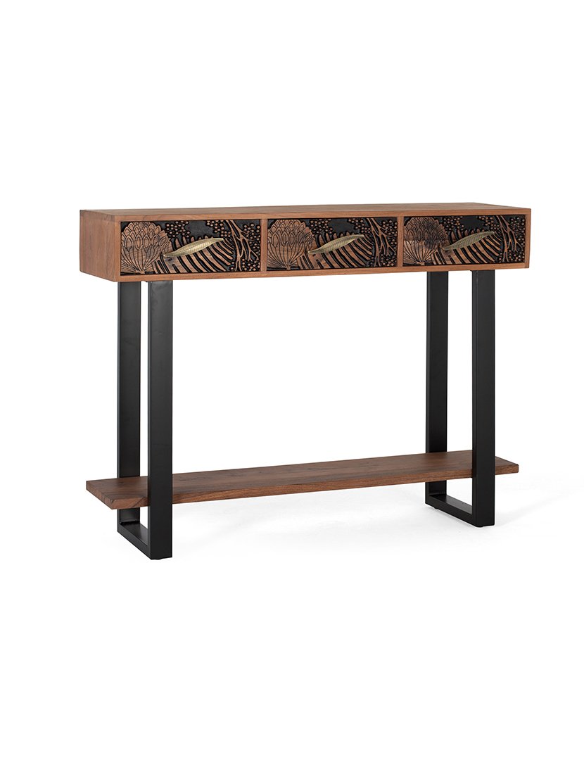 Consola 1507 Castanho e Preto