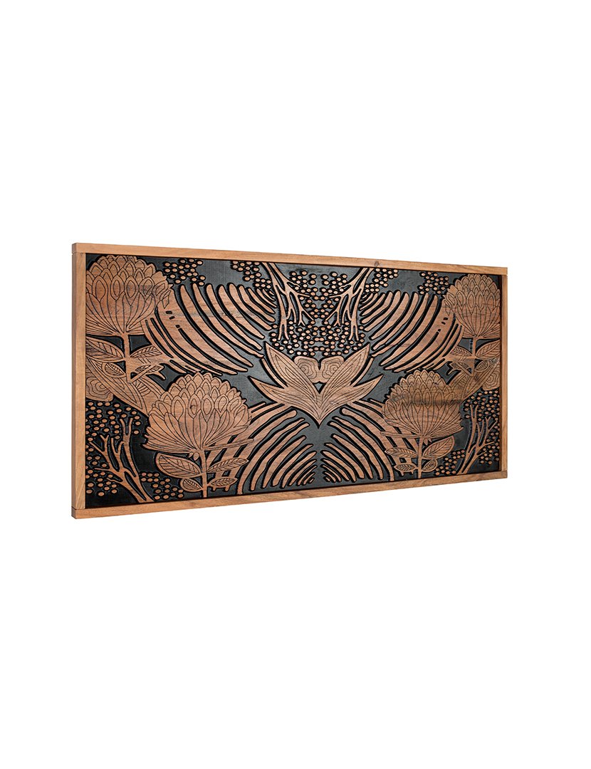 Cabeceira de Cama 1508 Castanho e Preto