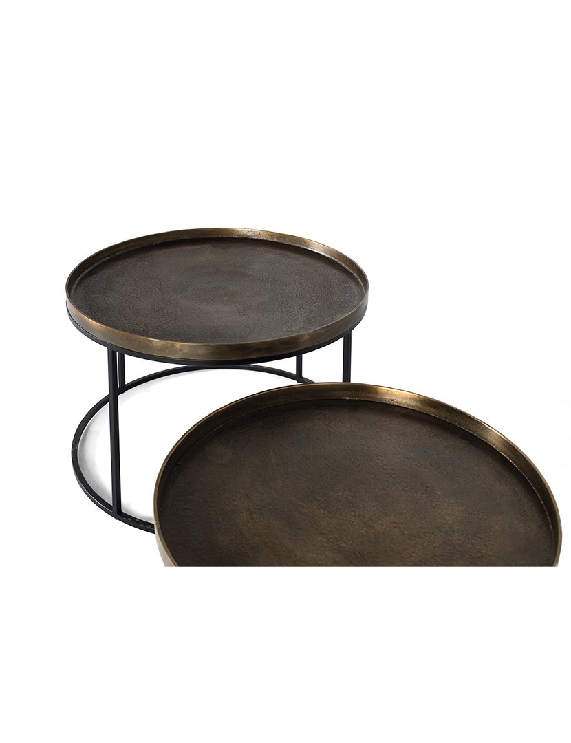 Mesa de Centro 1565 Preto e Bronze