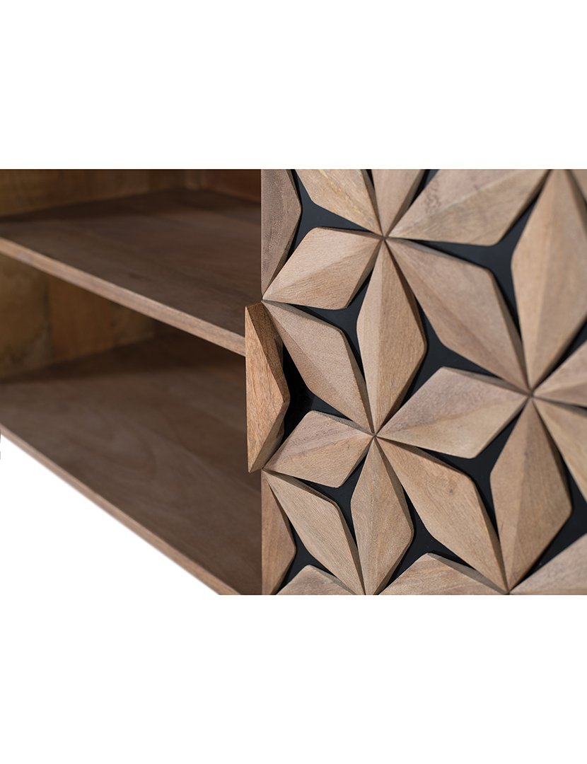 Móvel de TV - Audio 1740 Castanho e Preto