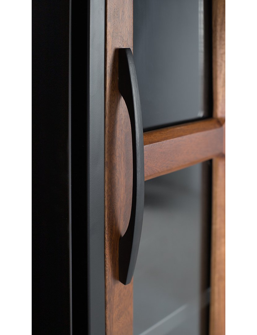 Vitrina 1809 Nogueira e Preto