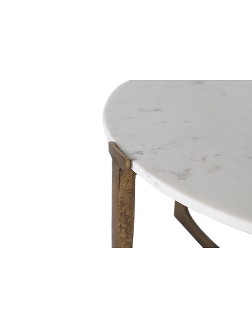 Mesa 1816 Dourado e Branco