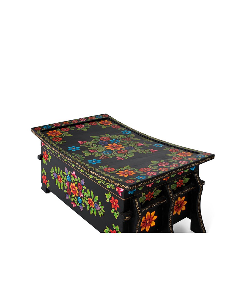 Baú 1892 Preto e Multicolorido