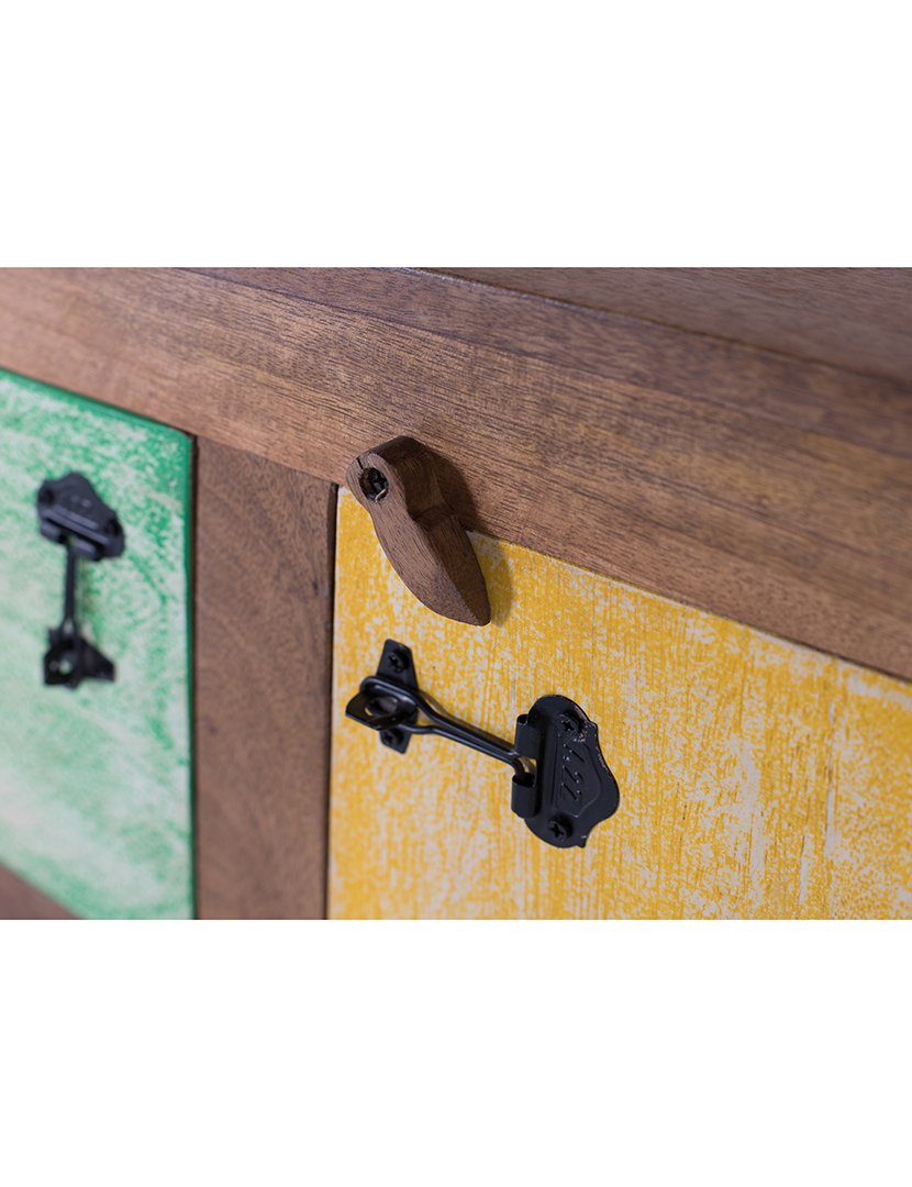 Aparador Vajillero 1902 Castanho e Multicolorido