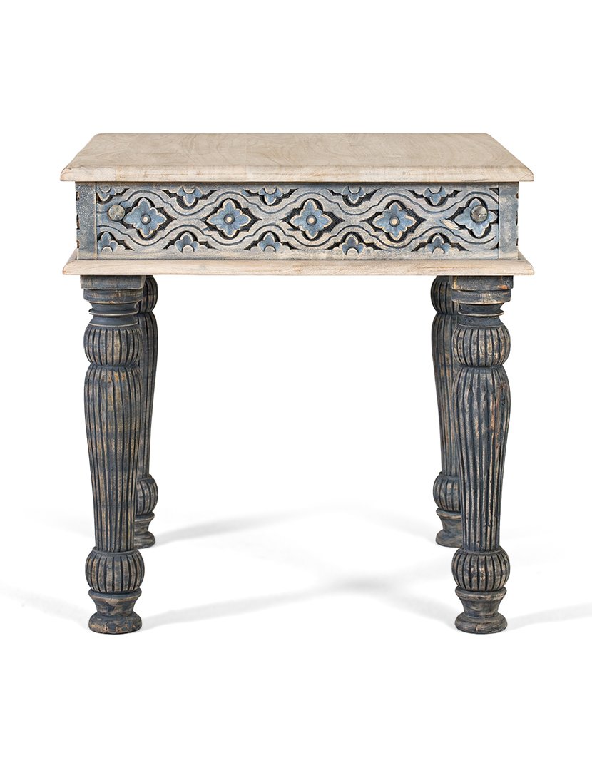 Mesa de Centro 2128 Branco e Azul