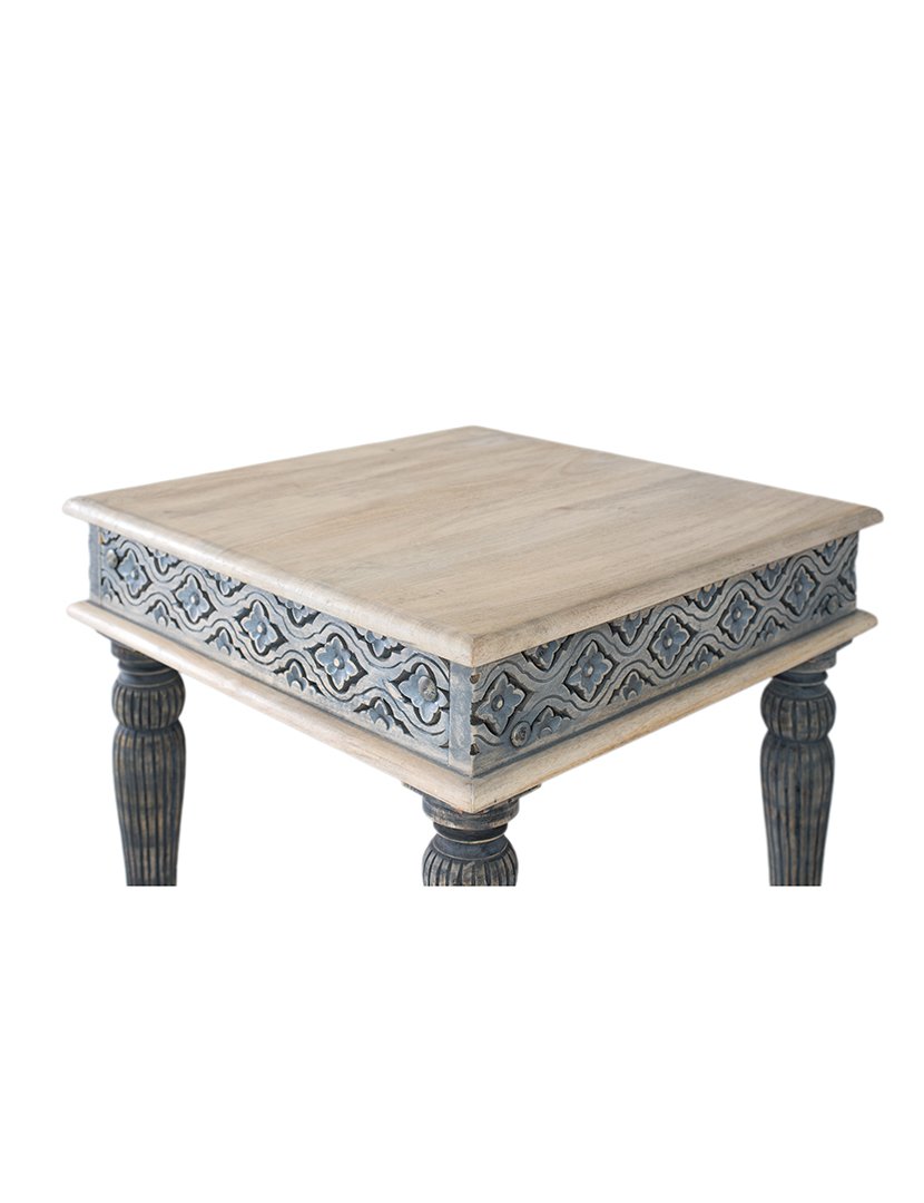 Mesa de Centro 2128 Branco e Azul