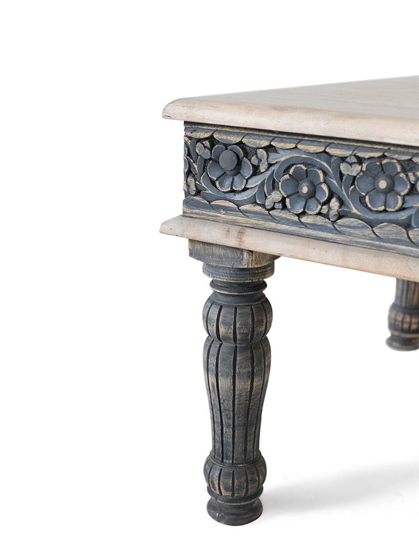 Mesa de Centro 2129 Branco e Azul