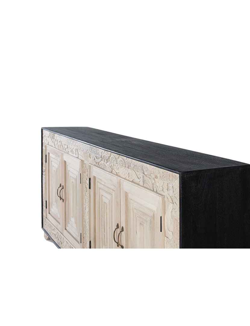 Aparador Vajillero 2143 Castanho e Preto