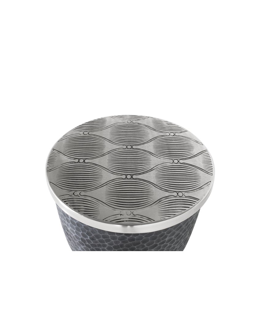 Mesa 2166 Cinzento Escuro e Prateado