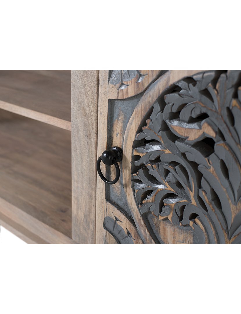 Móvel de TV - Audio 2179 Castanho e Azul