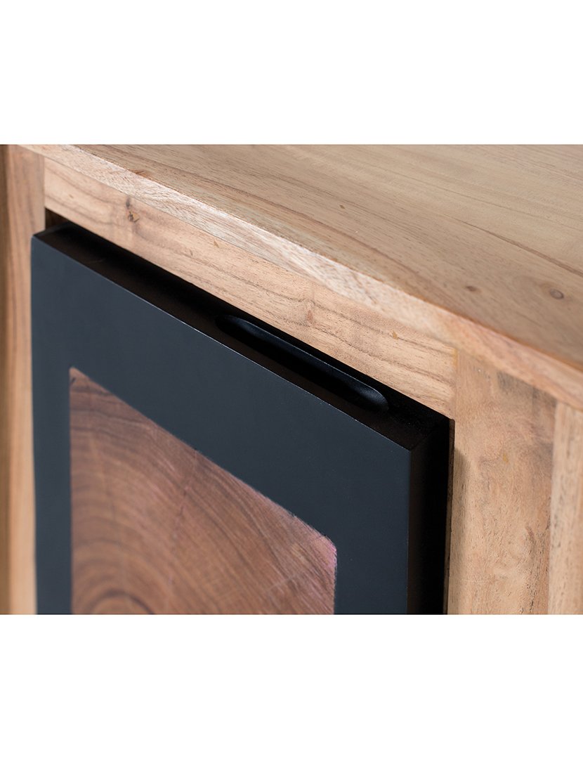 Mesa de Cabeceira 2206 Castanho e Preto