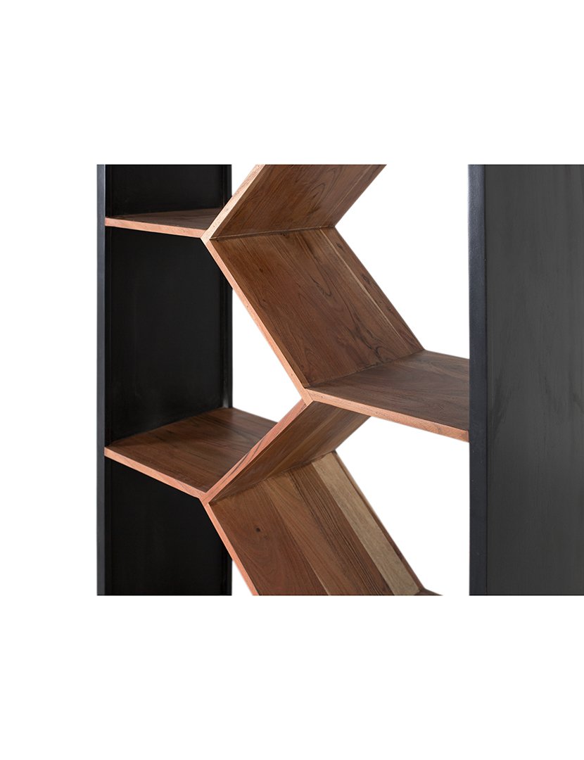 Estante Livraria 2234 Madeira Nogal e Castanho