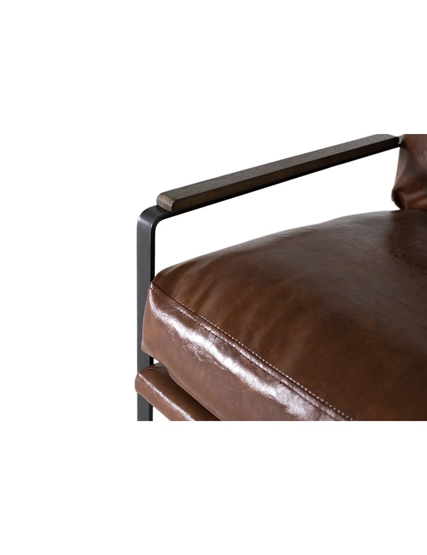 Poltrona 2252 Preto e Castanho