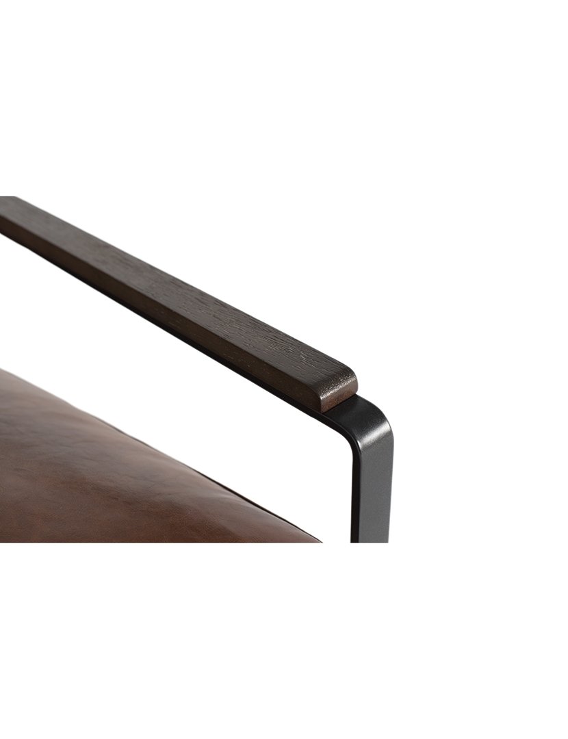 Poltrona 2252 Preto e Castanho