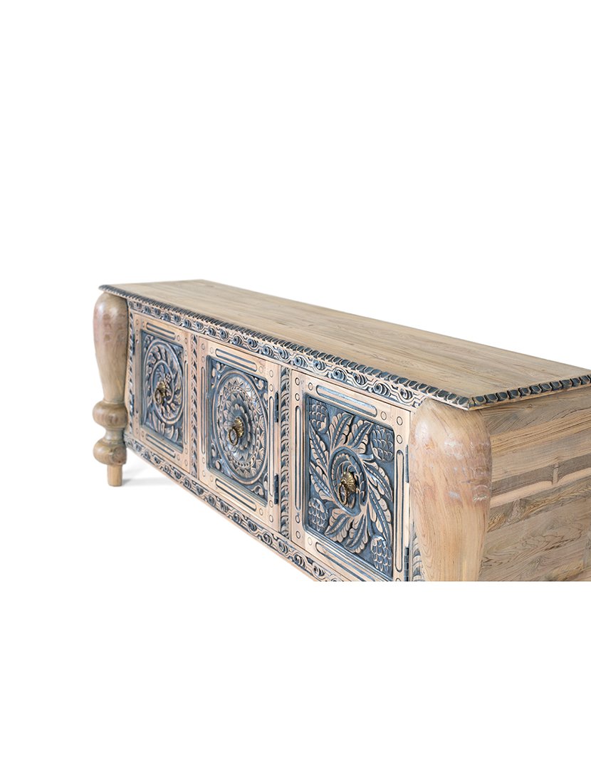 Aparador Vajillero 2293 Branco e Azul