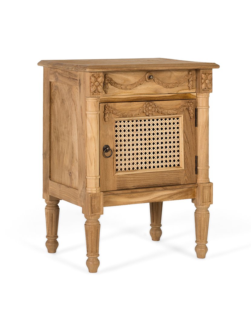 Mesa de Cabeceira 2316 Castanho (Acabamento Rústico)