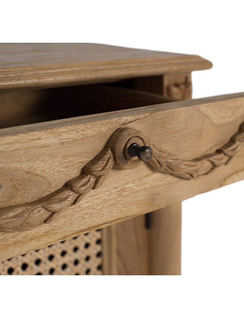 Mesa de Cabeceira 2316 Castanho (Acabamento Rústico)