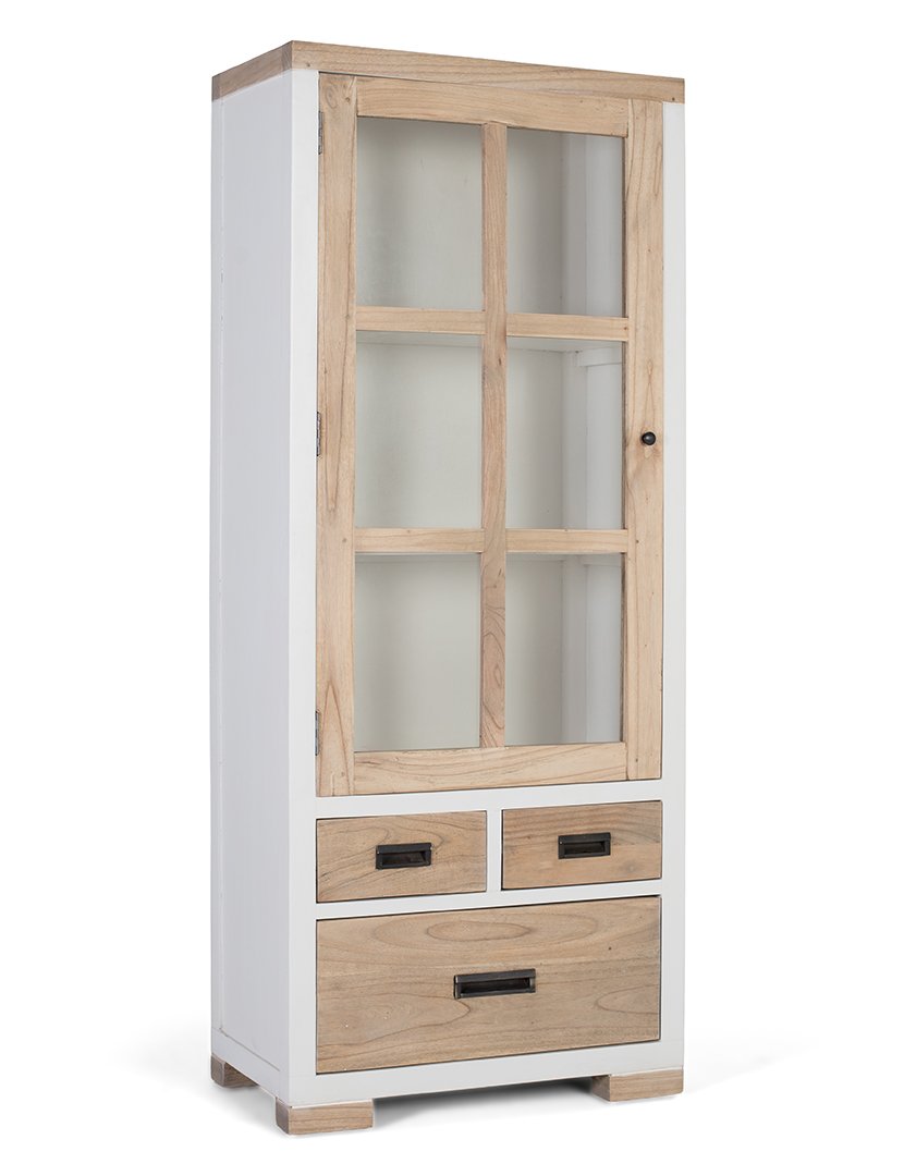 Vitrina 2351 Castanho e Branco